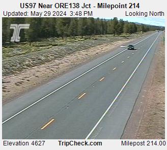 US97 Near ORE138 Jct - Milepoint 214